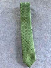 BOY'S CHAPS TIE GREEN/SILVER WITH BLUE DOTS 48 x2.5