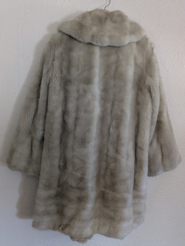 Giacca visone pelliccia simulazione francese Tissavel anni 60 taglia small made in USA - Foto 3 di 12