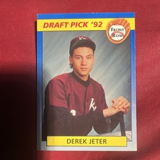 Front Row 1992 Draft Picks Derek Jeter #55 Baseball Card Yankees MLB