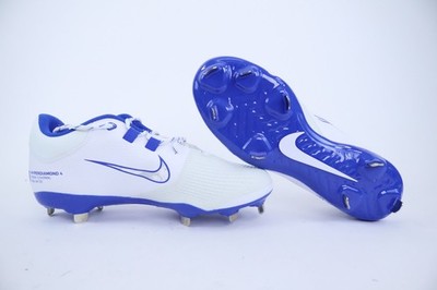 Nike Hyperdiamond 4 Pro White Blue Softball Cleats Women's Sz 10 FZ0922-103 New