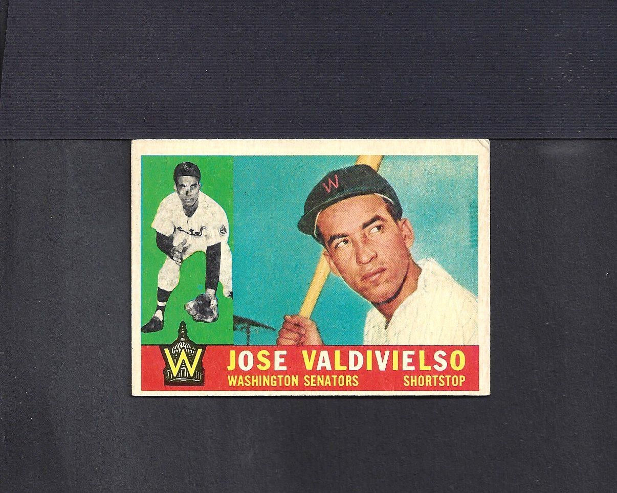 1960 TOPPS SET BREAK #527 JOSE VALDIVIELSO-7--BV $25--HI #--NO CREASES--VG/EX/EX