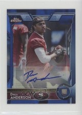 2015 Topps Chrome Mini Rookies Blue Refractor 25/35 Dres Anderson #169 Auto 1k5