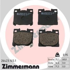 ZIMMERMANN Bremsbeläge Bremsbelagsatz Bremsklötze Hinten 26423.145.1