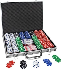 Poker Chips with Numbers,500PCS Chip Set 500 With Numbered Values 