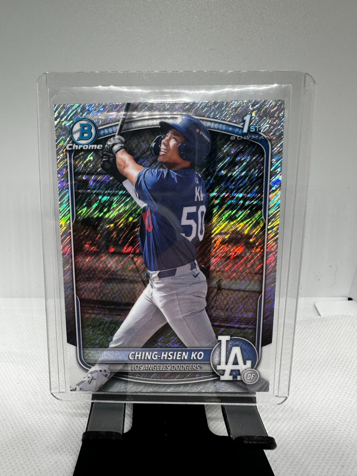 CHING-HSIEN KO 2025 BOWMAN CHROME 1ST SHIMMER REFRACTOR Q3855