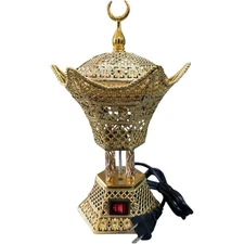 Electric Incense Burner Bakhoor Mabkhara Aroma Bukhoor Oud Arabian Gold