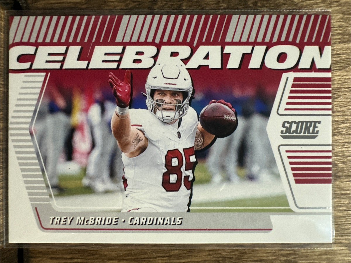 2025 Panini Score Football Trey McBride #C-TMC Celebration Arizona