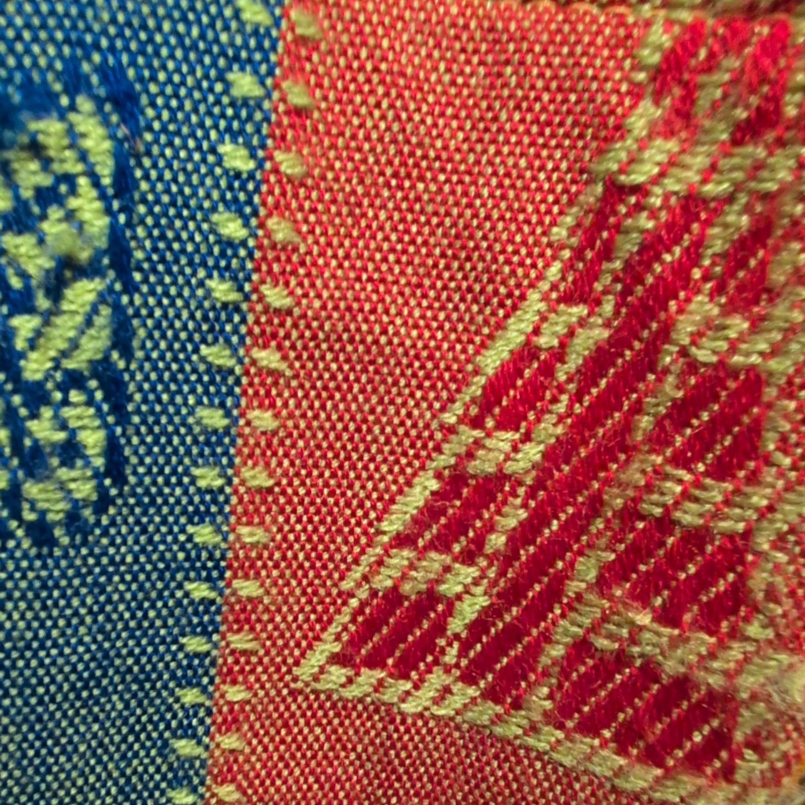 Brightly colored patchwork embroidery Mexican Pur… - image 9