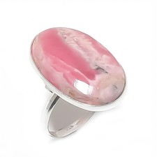 Rhodochrosite Gemstone 925 Sterling Silver Jewelry Ring Size 9 X-Mas Gift v832