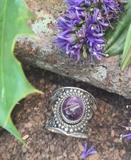 Purple Amethyst Gemstone Man