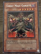 Yu-Gi-Oh! TCG Great Maju Garzett Effect Dark Crisis DCR-063 Fiend 0/0
