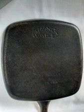 Wagner Ware Square Skillet Made In USA - E - Unseasoned - Nice Pan