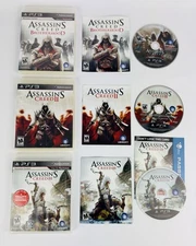 Assassins Creed Bundle Lot - PS3 - AC 2, 3 And Brotherhood All Complete