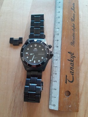 Taucheruhr, Orient Ray Raven, bis 200m,  2 Knöpfe, Ersatzglied, Automatic