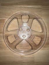 Empty Clear Plastic Take Up Reel 7" X 1/4"