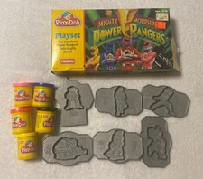 MIGHTY MORPHIN POWER RANGERS 1994 Play-Doh Vintage Playset W/ Box Playskool  Z1