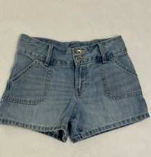 The Children's Place Girls Denim Shortie Short Court Shorts, Size 10 Preowned