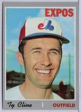 1970 Topps #164 Ty Cline in EX Condition Expos