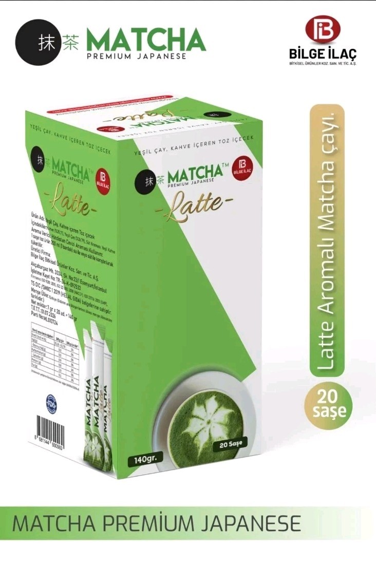 MATCHA Latte PREMIUM JAPANESE Detox Antioxidant Burner Green Tea 20pcs x 8g