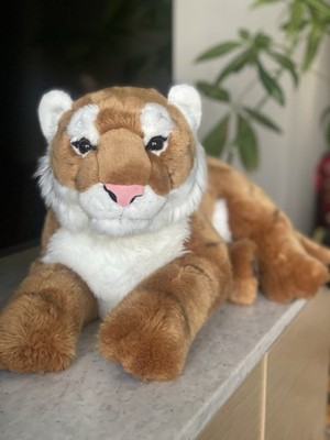 RARE Fao bengal tiger black paw pads pink nose plush limited edition Trades Ok