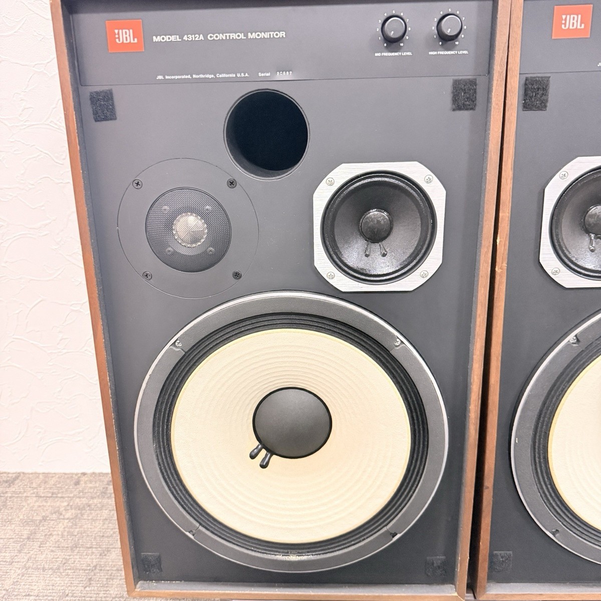 Vintage JBL Model 4312A Control Monitor Speakers for sale online