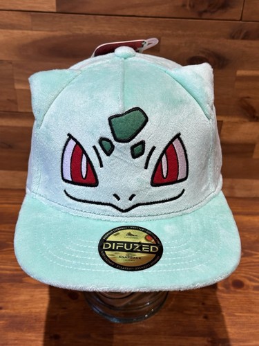 Pokemon Bulbasaur Novelty Cap Difuzed SnapBack #001 New With Tags - Photo 9/11