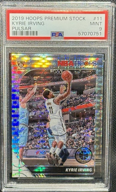 2019 Hoops Premium Stock KYRIE IRVING Pulsar #11 PSA 9 MINT