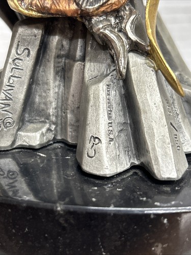 Vintage Chilmark Fine Pewter “To The Great Spirit” Gray Elk A Prayer For Peace - Picture 6 of 20