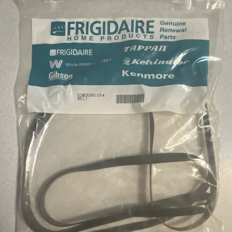 Frigidaire 5303281154 Washer/Dryer Belt Rubber Black Genuine Renewal Part