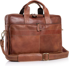 16 Inch Leather Briefcases Laptop Messenger Bags for Men and Women Best Office S