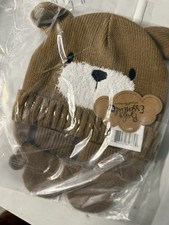 0 To 12 Months Bear Hat And Mittens New In Package