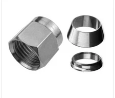 Swagelok 3/8” OD Tube Nut & Ferrule Set - 316 Stainless Steel