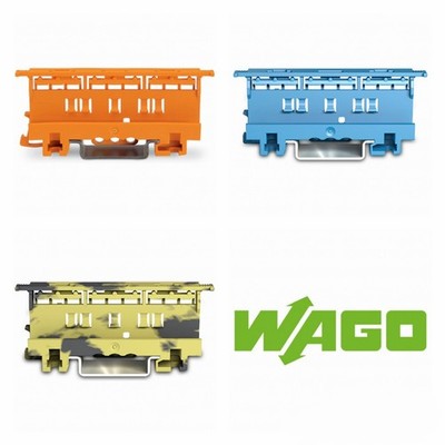 Original WAGO Befestigungsadapter 221-500 - 4 mm² - DIN Hutschienenhalter