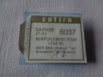 Saphir Zafira 6037 Platine – Disque Vinyle LESA K2 édition Limitée