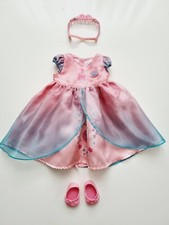 Baby Born Set Prinzessin Fee Kleid Krone für Puppe 43 cm Zubehör