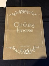 Century House Santa Monica Blvd Century City Los Angeles California Vtg Menu