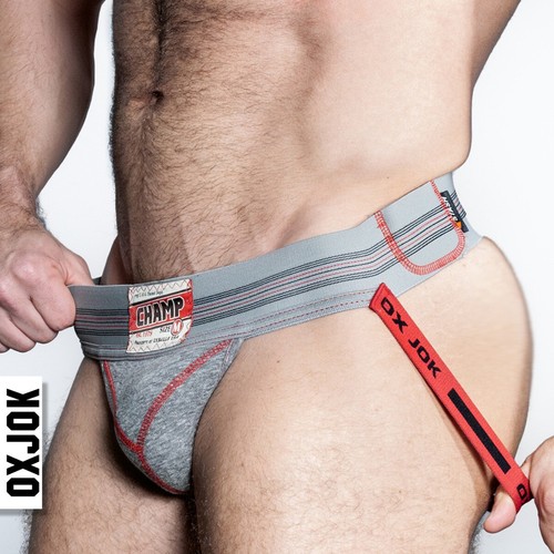OXJOK JOCKSTRAP BY OXBALL GREY SWEAT JOCK STRAP MENS UNDERWEAR ATHLETIC SUPPORT - Picture 2 of 6