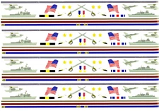 Mrs Grossman's Design Lines MARINES Military Border Scrapbook Stickers 4 Sheets!