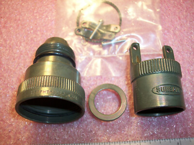QTY (1) SE7FM7705S2.0-34E SUNBANK MIL-SPEC BACKSHELL CONNECTOR NOS