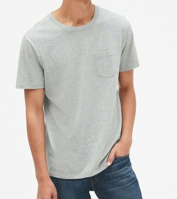 Gap Pocket T-Shirt Grey Heather Mens 