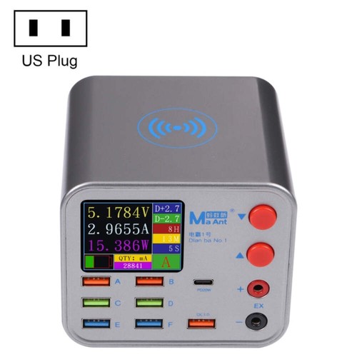 MaAnt Dianba NO.1 Multi-port Wireless USB PD Charger, US Plug, Dianba NO.1, US P - Bild 10 von 11