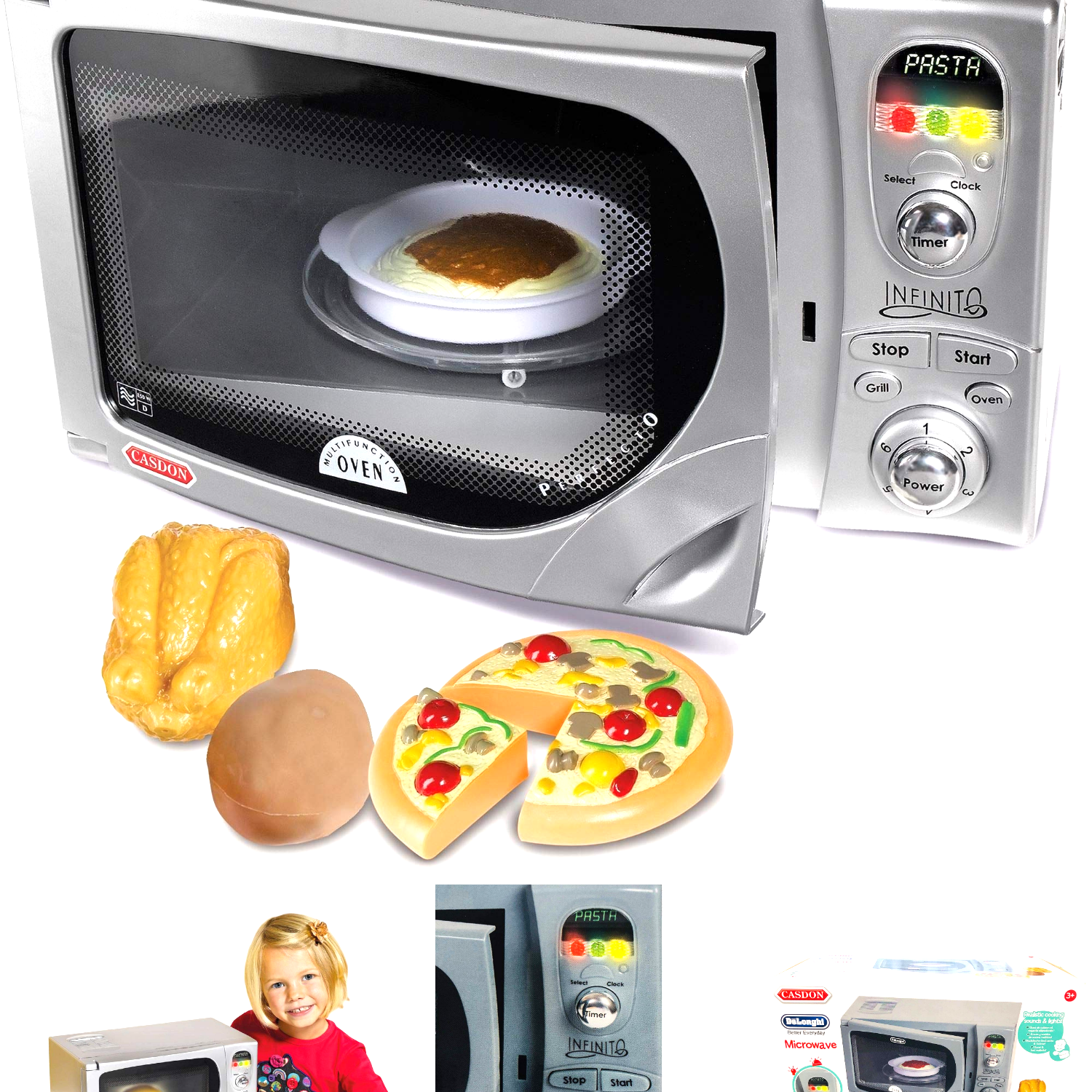 casdon electronic toy microwave