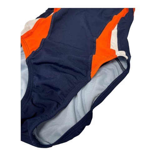 NIKE Girl's Blue Thin Straps Round Neck One Piece Swimsuit #NESS7050 26/10 NEW - Picture 5 of 5