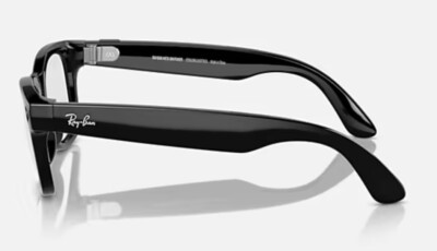 【美品】Ray-Ban  WAYFARER RW4006 RAY-BAN Meta Wayfarer RW4006 Smart Glasses Shiny Black