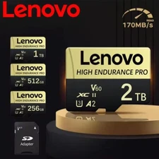 Lenovo High Endurance Pro 2TB Micro TF SD Card  Memory Card For Samsung, Huawei