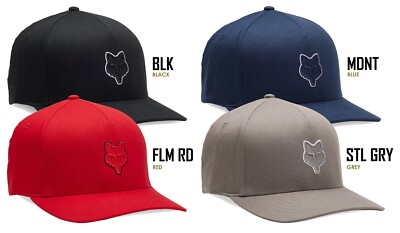 Fox Racing Fox Head Flexfit Mütze schwarz/blau/rot/stahl Baseball Cap 31622