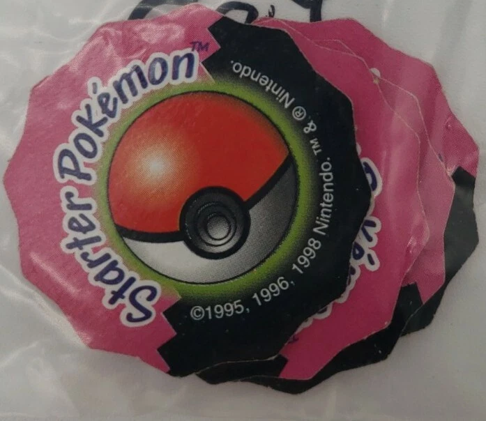 Juego de Mesa Entrenador Maestro Pokémon Piezas de REEMPLAZO - 4 Fichas/Pogs de Inicio ROSA Foto 2 de 4