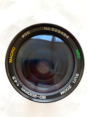 Canon Mount NRC SUN ZOOM MACRO 80-200mm 1:4.5 55mm Lens | eBay