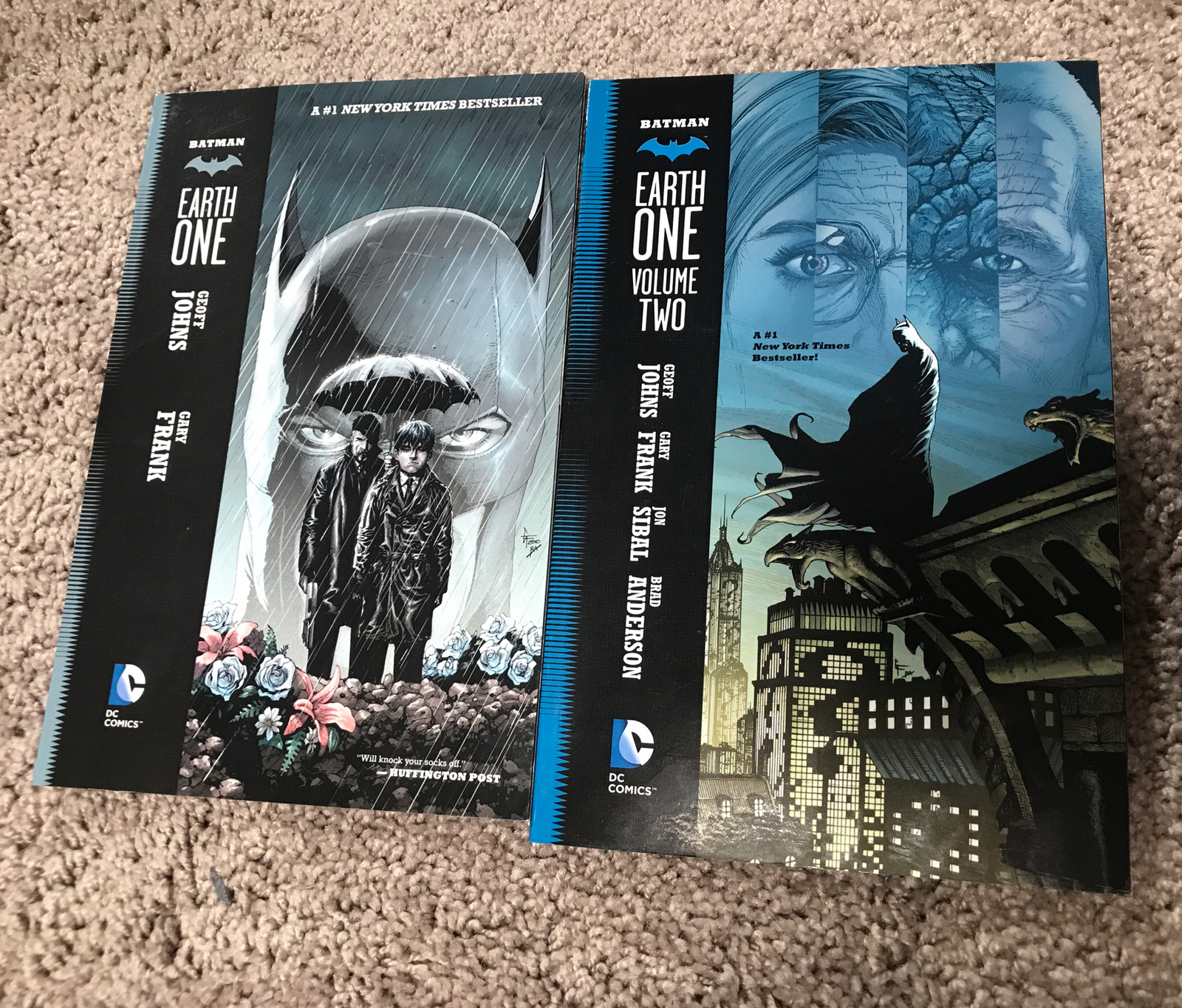 Batman Comic Earth One Vols. 1-2 by Geoff Johns & Gary Frank Paperback