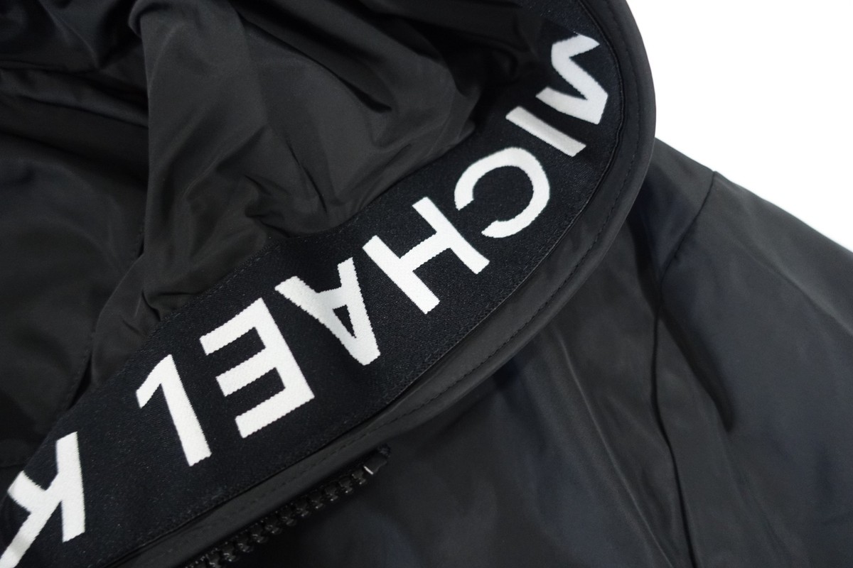 MICHAEL KORS CH3205H67F BLACK XL LOGO TAPE HOODED WOVEN MICHAEL KORS CH3205H67F BLACK XL LOGO TAPE HOODED WOVEN
